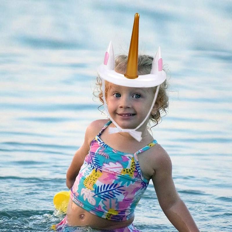 Einhorn Aufblasbares Ringwurfspiel Spielzeug Kinder Geburtstagsfeier Gastgeschenke Geschenke Hawaiianische Sommer Strand Poolparty Dekoration Zubehör