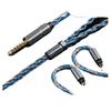 DWCGSG Blue Crystal Earphone Cable 99.99999% OCC Silver Foil 3.5mm 4.4mm 2-Pin 0.78mm MMCX QDC KZ-QDC IEM Wire