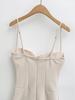 Elegant Thai Strapless Bandeau Dress: Women's Sexy Fishbone Corset Bodycon Gown with Hip-hugging Short Skirt for Spring/Summer