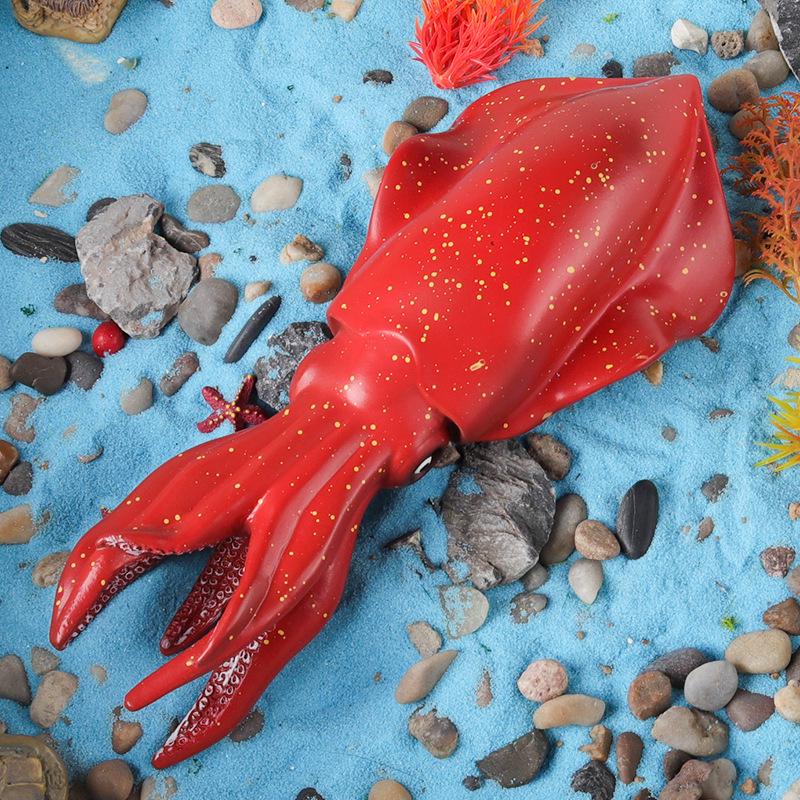 Large Yellowfin Tuna Soft Rubber Toy - Children's Ocean Animal Model for Cognitive Learning and Aquarium Decoration
