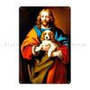 Jesus Loves Puppies Xxi Metal Signs Print Plates Wall Decor Wall Decor Sign Tin Sign Poster