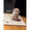 New 11cm Otter Doll Cute Little Otter Little Animal Plush Toy Cute Internet Red Wind Mini Doll Table Decoration Christmas Gift