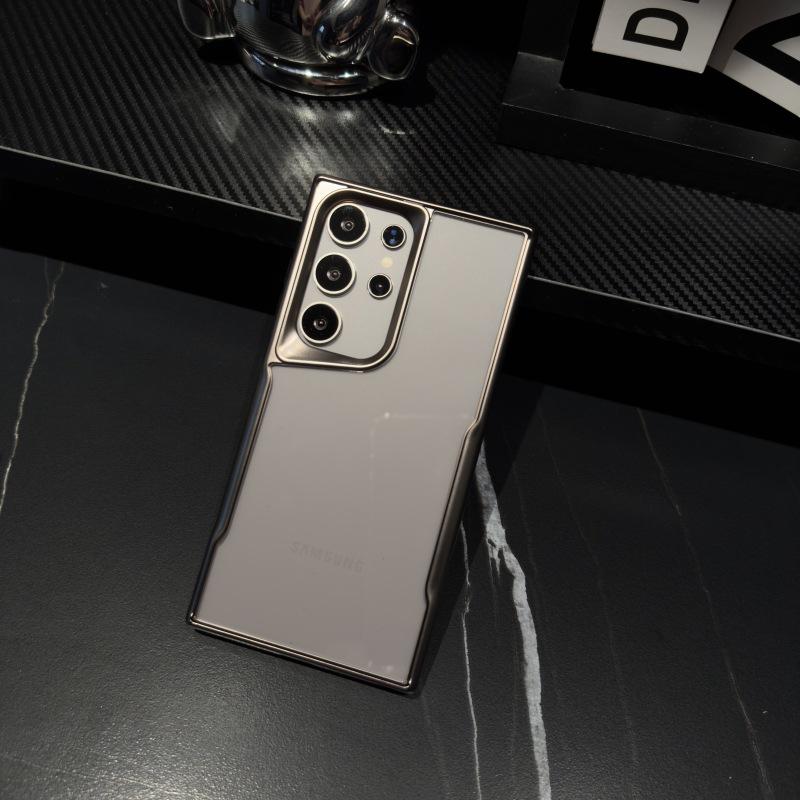 Samsung S25 Ultra Slim Waist Case: Electroplated TPU, Four-Corner Drop Protection for S23P/S24
