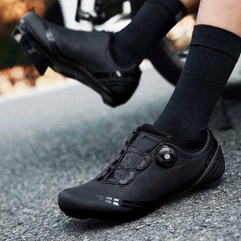 Men's Cycling Shoes Road Bike Shoes Self-locking Cleats Speed Cycling Sneakers Outdoor Racing Route Athletic Bicycle Footwear