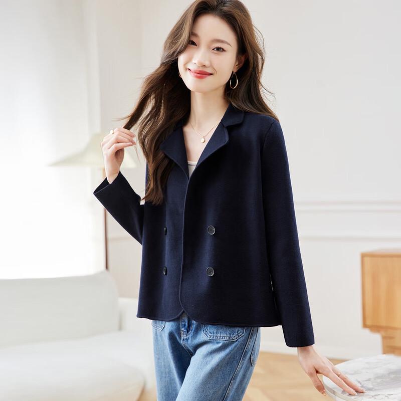 

Srcr Женский элегантный вязаный блейзер из шерстяной смеси L