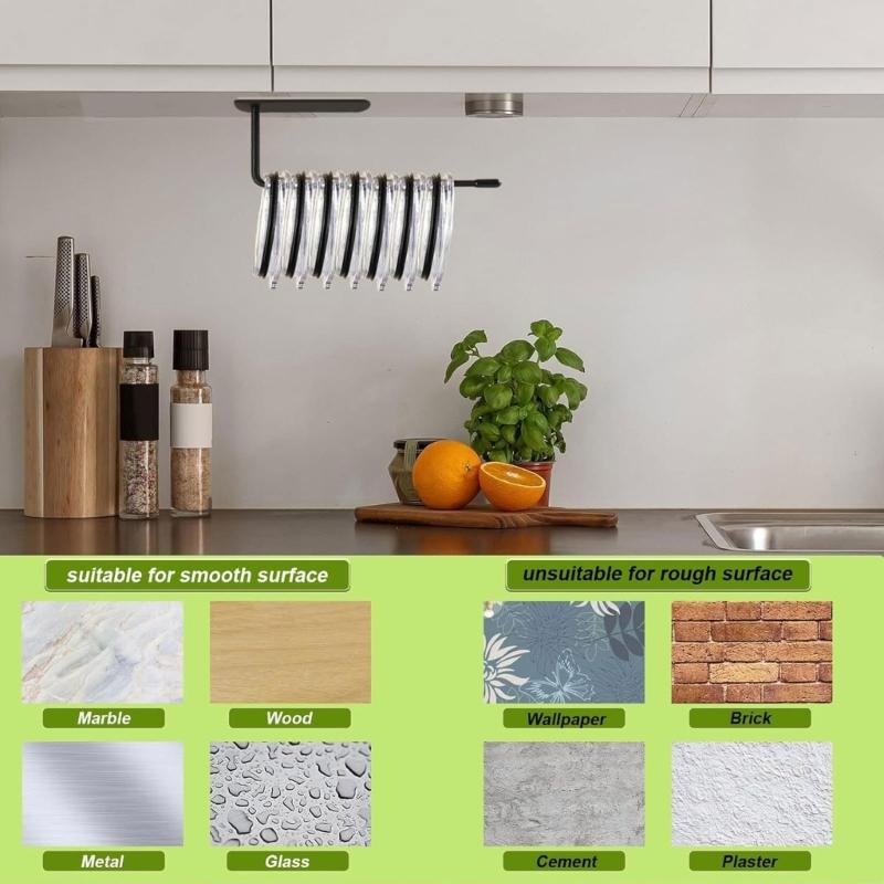 Pack of1/2 Self Adhesive Cup Lid Organizers Wall Mounted Cup Lid Storage Support Holder Rack Set for Kitchen Cabinets