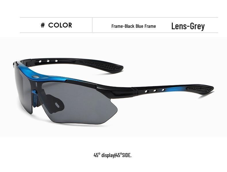 Trendy sykkelbriller i pilotstil: Unisex sportsbriller for utendørsaktiviteter