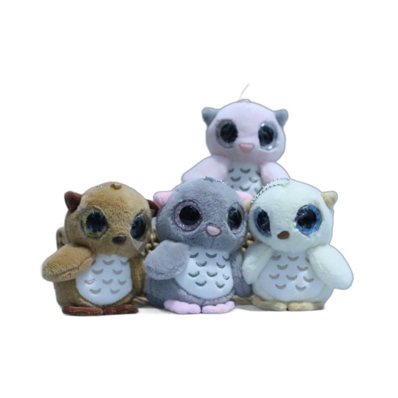 Cute Cartoon Owl Plush Toy Keychain For Bags And Stuffed Animal Collectors