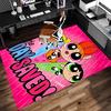 1 Stück Powerpuff Girls Teppich - Weich, Waschbar, Rutschfest, Indoor-Matte für Bürostühle, Wohnzimmer, Home Office, Dekorativer Teppich