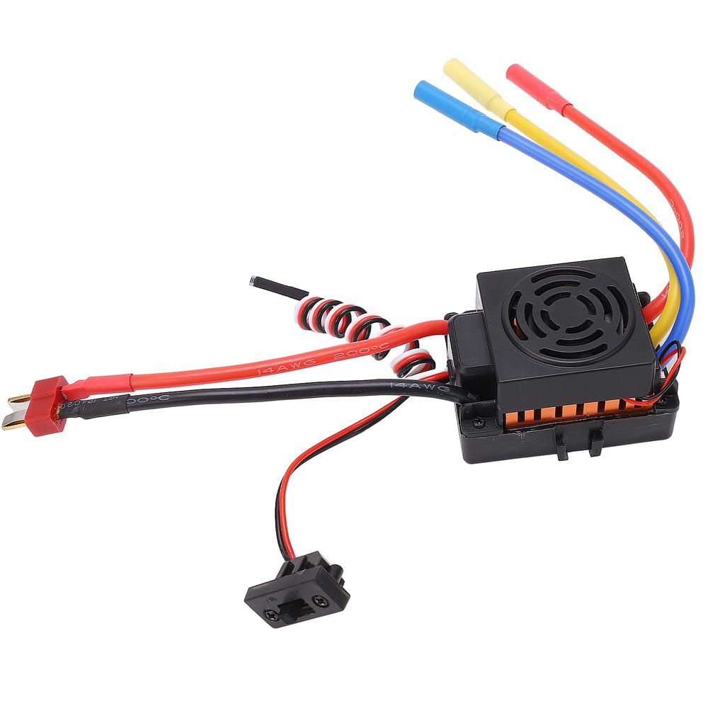RC Brushless ESC 60A Strong Current Resistance Waterproof Dustproof Brushless ESC for 1 10 1 12 1 16 RC Cars