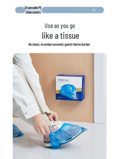 Waterproof Non-Slip Disposable Shoe Covers: Thick, Wear-Resistant, Non-Woven Foot Covers for Indoor Use