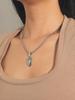 Gold and Silver Heart Couple Pendant Necklace - Fashionable Hip-Hop Valentine's Day Gift