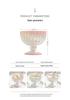 Nordic Pearl Tall Stem Ice Cream Cup - Exquisite Ceramic Dessert Bowl