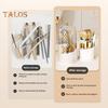 Toothbrush Holder with Cover Cosmetic Storage Box Organizer Dustproof 360-Degree Rotating Toothbrush Makeup Brush Holder