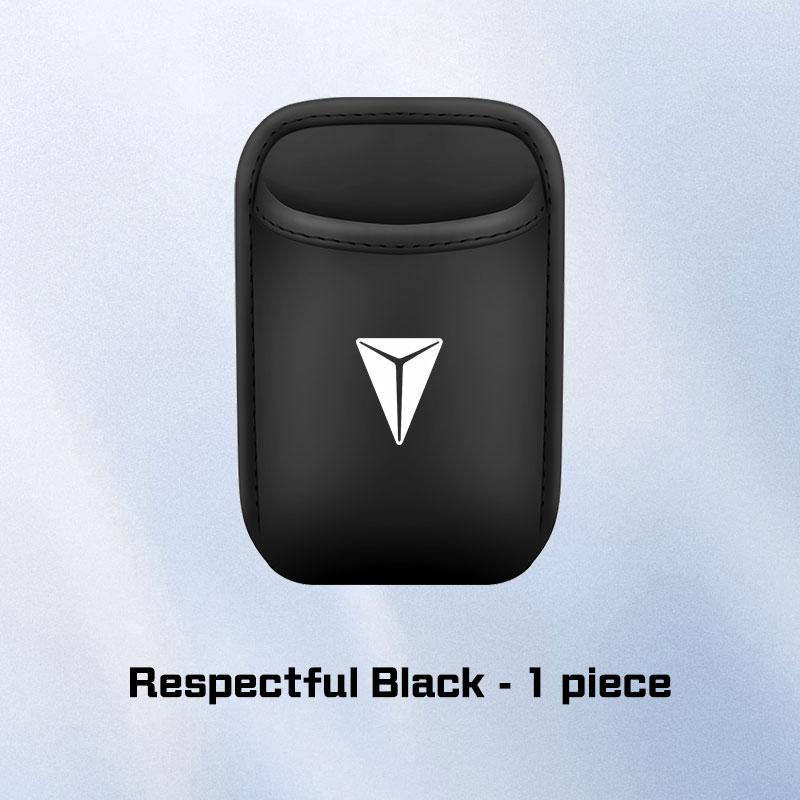 For Deepal S7 S07 S05 EV SLO3 G318 2026 2026 PU Leather Water Cup Storage Box Car Seat Back/Door Side Drinks Holder Bucket Bag