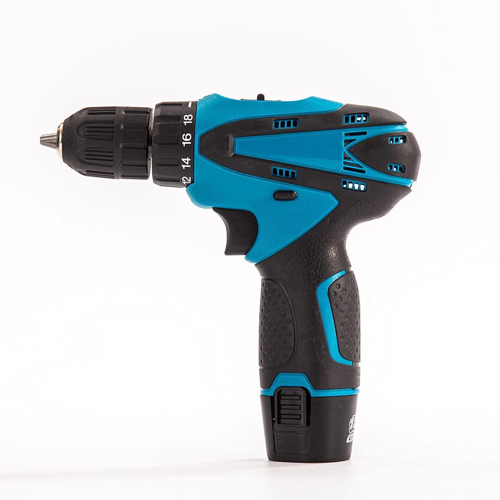 12V Cordless Electric Drill Set with Lithium Battery