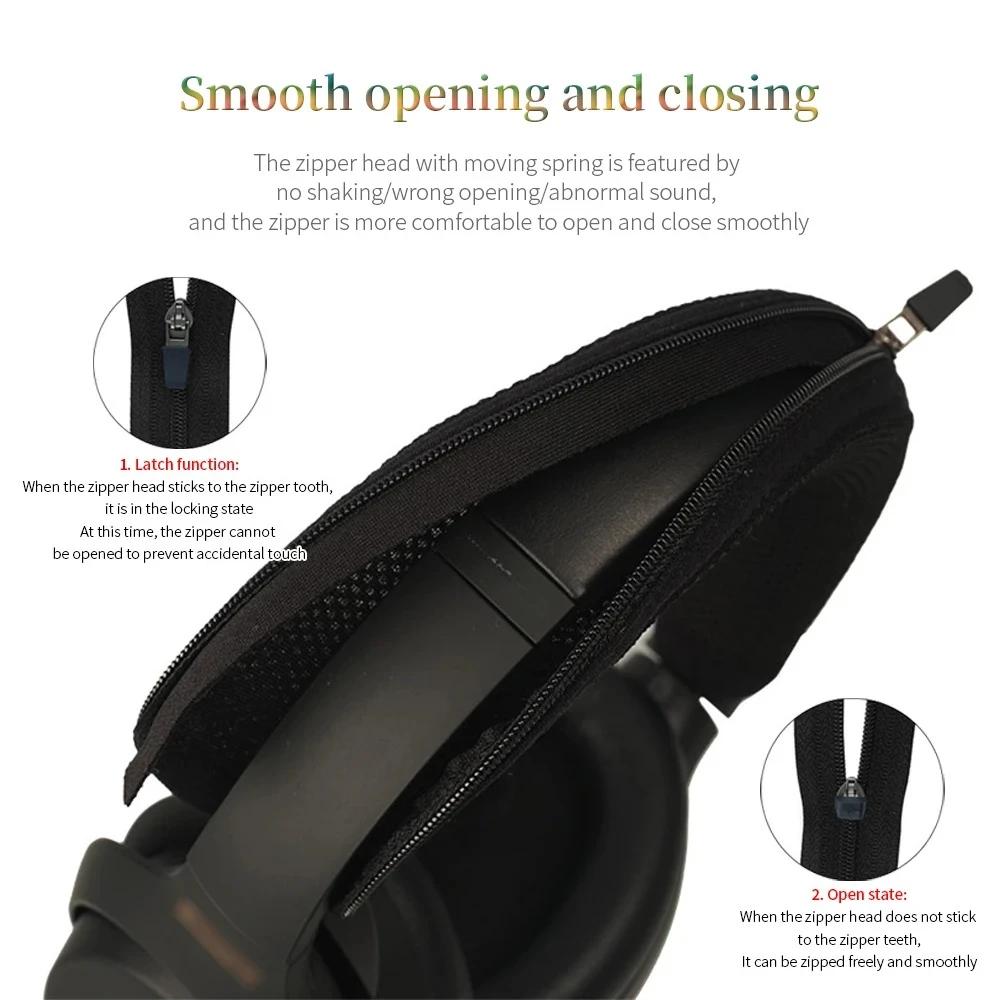 YAYINCC Quality Headphone Head Beam Cover for Sony WH-1000XM4 Headphone Zipper knitted fabric headband protective cover