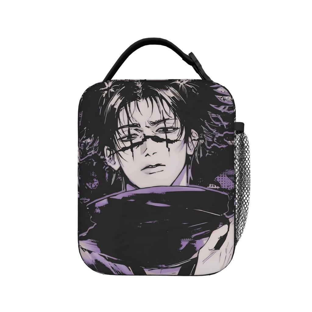 Gojo Satoru De Insulated Lunch Bags Cooler Bag Reusable,Meal Container Jujutsus Kaisens Anime Portable Tote Lunch Box