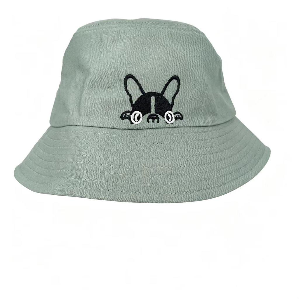 Women's Versatile Sun Protection Bucket Hat - Casual Outdoor Puppy Design