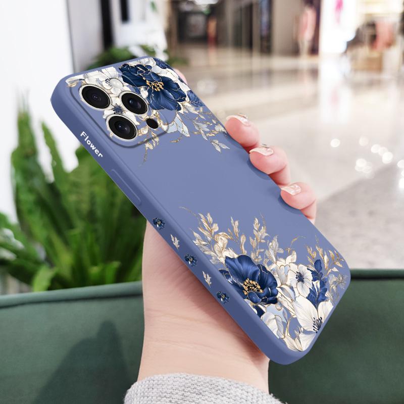 

Brilliant Peony Phone Case For iPhone 17 16 16e 15 14 13 Plus Pro Max Mini Silicone Cover iPhone 16