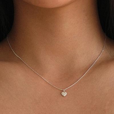 Another Layer Baby Heart Necklace (silver925)(2color)