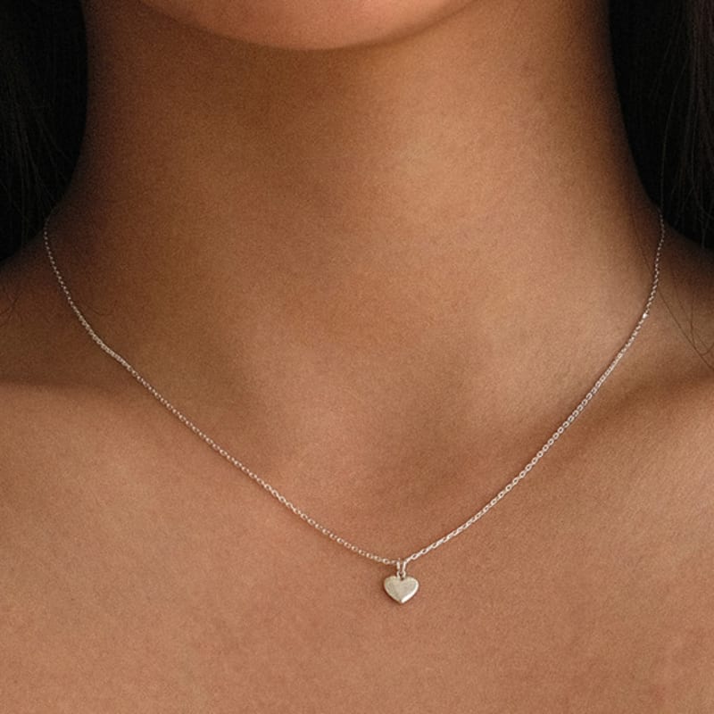 Another Layer Baby Heart Necklace (silver925)(2color)