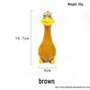Bite-Resistant Latex Squeaky Dog Toy - Standing Chicken or Big-Mouthed Duck Teething Toy.