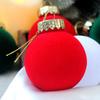 Christmas Tree Ornaments Hangable 9 Pieces Flocking Decor Decorative Tree Ornament For Holiday Home Wall Festival Fireplace