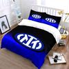 Inter Milan Logo Pattern. Bedding Sets Duvet Cover Sets Duvet Covers Pillowcases(1 * Duvet Cover 2 * Pillowcases Without Duvet Insert)