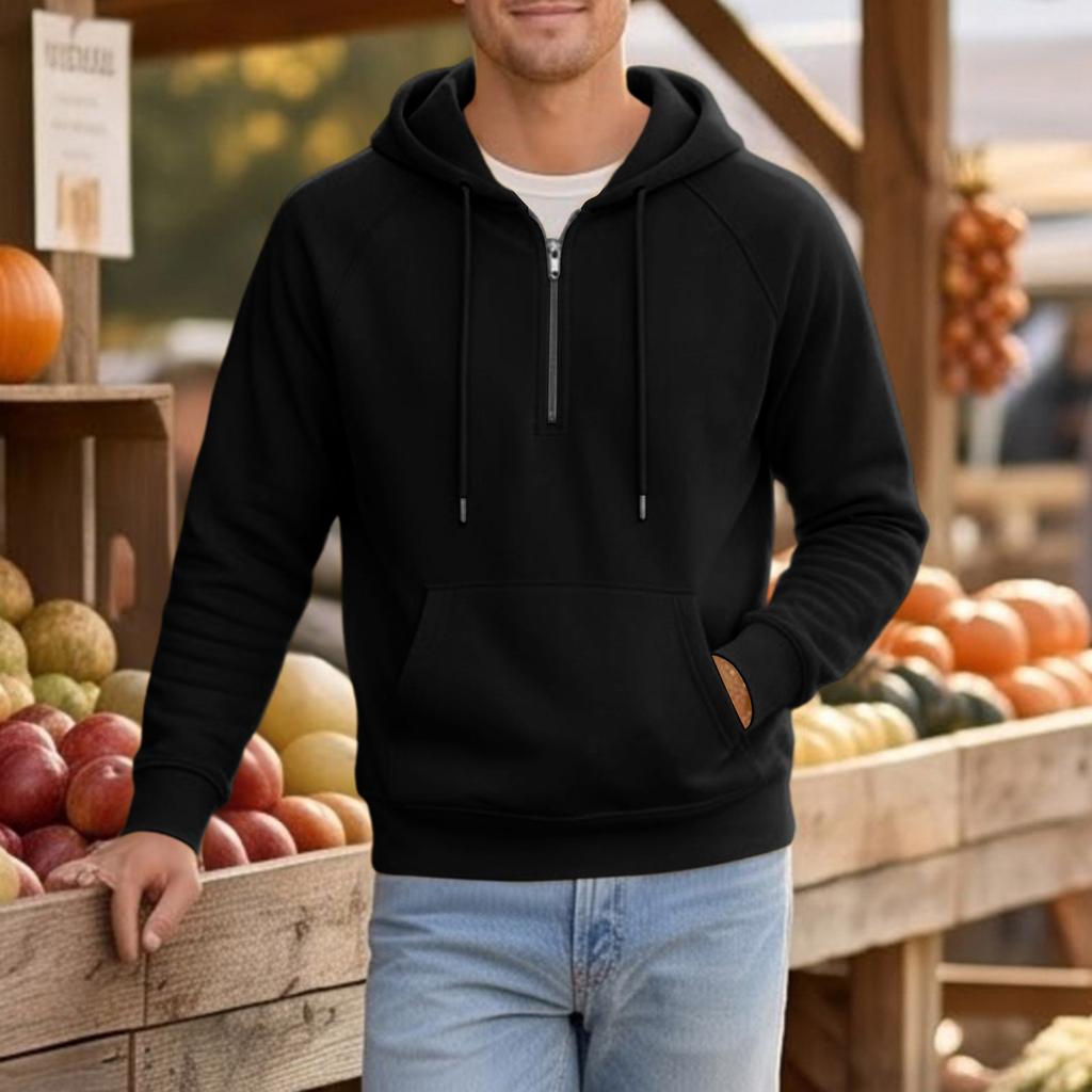 Unisex Color -Lined Zip Up Hoodie Casual Loose Fit Long Sleeve Fall Jacket