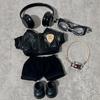 AXLUCE Lovebu Kleidung: Lederjacke, Hose, Schuhe, Kopfhörer, Brille und Kamera (Schwarz)