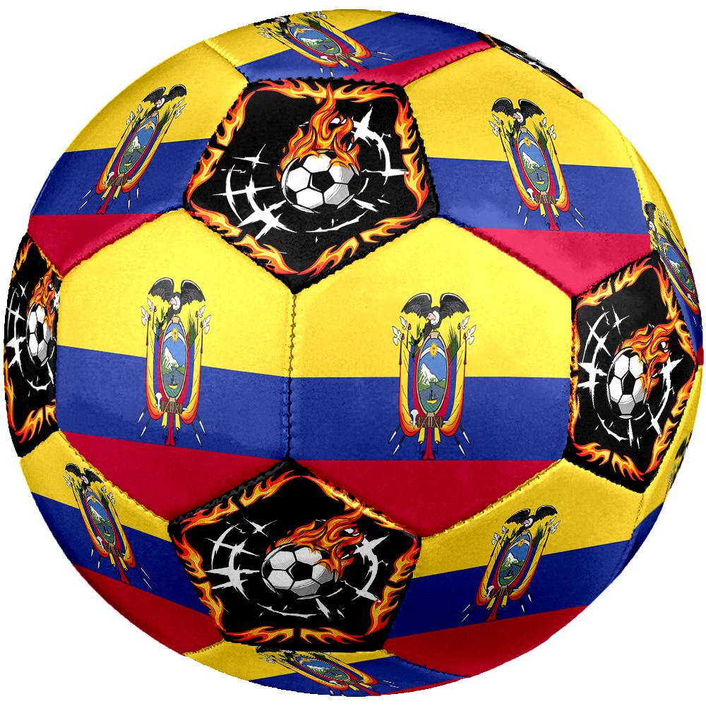 1 pz Pallone da Calcio Tema Sportivo Ecuadoriano Taglia 5 Professionale Partita Allenamento Calcio Sport Indoor & Outdoor Leggero Durevole c6612