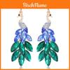 Ethnic Peacock Earrings For Women With Crystals And Animal Design Gift For Fashion Lovers