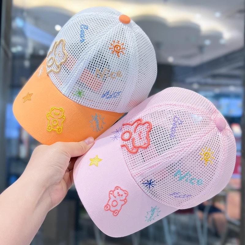 Kids' Summer Sun Hat: Breathable, Cute Mesh Baseball Cap for Boys & Girls