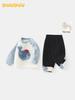 DUUDUU 2025 Korean Style Toddler Two-Piece Plush Set - Boys' Autumn/Winter