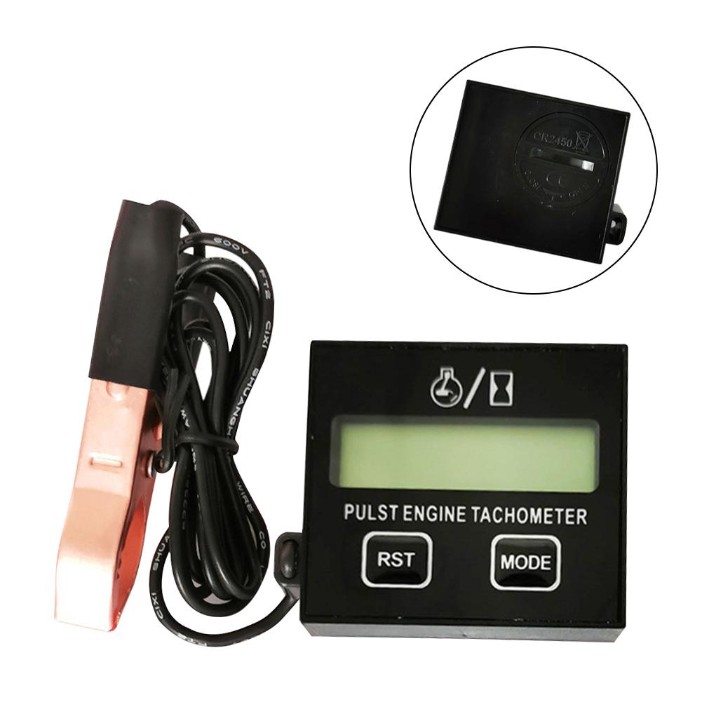 Digital Tachometer Meter Gasoline Engine Lawn Chainsaw Mower Tachometer Pulse Speed Speedometer Motorcycle Accessories