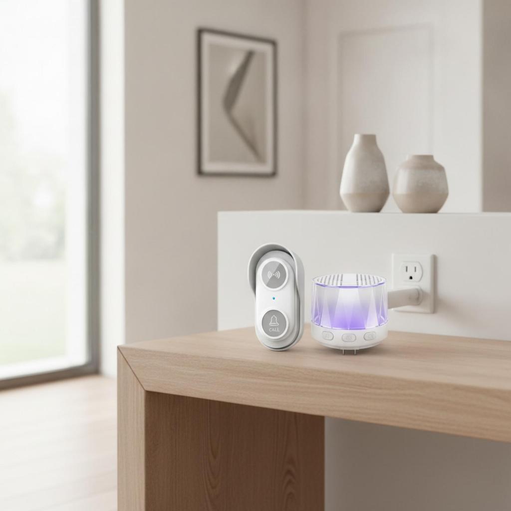 Entry Chime with Hardwired Notification | Adjustable Volume Levels, 38 Selectable Melodies,