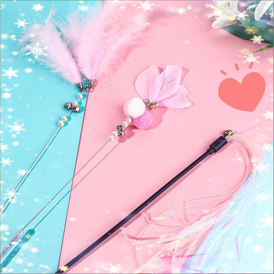 

Hi Bite Self-Playing Sparkler Cat Teaser with Feather & Bell