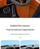 Slim Suede Steering Wheel Cover for 24/25 AITO Wenjie M9 – Enhanced Grip and Style