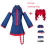 Anime Kasane Teto Cosplay Moodne Ühtne Kostüüm Parukas Vtuber Teto Sinine Kleit Ülikond Naistele Halloweeni Pidu Valem Ühtne Ülikond
