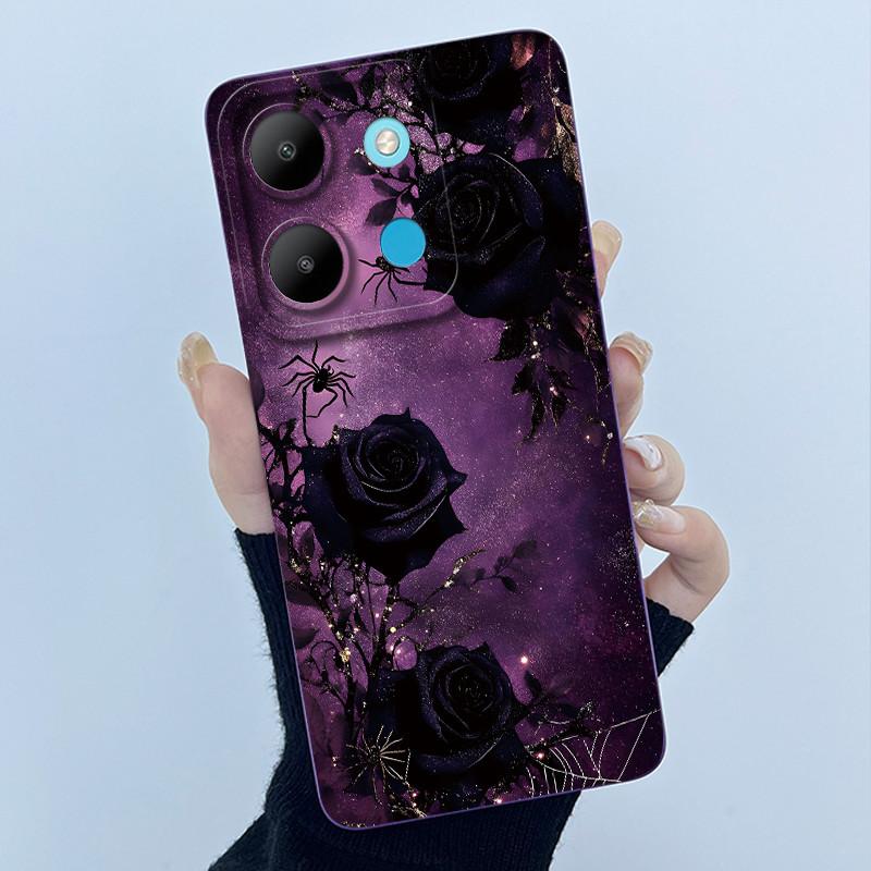 For Infinix Smart 7 Plus X6517 Phone Case Smart 7Plus Soft Silicone Coque Sweet Lovely Funny Cool Printing Protective Back Cover
