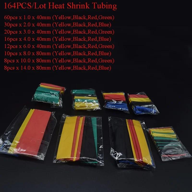 127/164/328/560/650/800PCS Heat Shrink Tube Shrinking Assorted Polyolefin Insulation Sleeving Wire Cable Sleeves Wrap