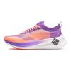 LiNing Feidian 2.0 Elite Casual Non-Slip Wear-Resistant Lightweight Low-Top Running Shoes Women Sneaker White Fluorescent-Purple ARMR010-1