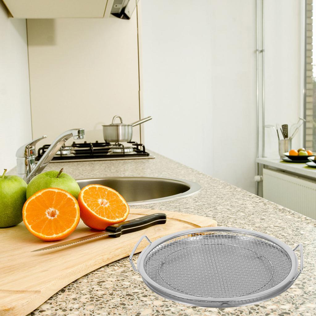 1 Set Stainless Steel Oil Filter Tray Frying Mesh Strainer Kitchen Draining Rack Deep Fryer Basket Cooking Oil Drain Tray