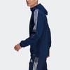 Adidas Chaqueta con Capucha de Fútbol con Bloque de Color y Estampado de Logotipo con Raya Lateral para Hombre Azul Marino GP4962