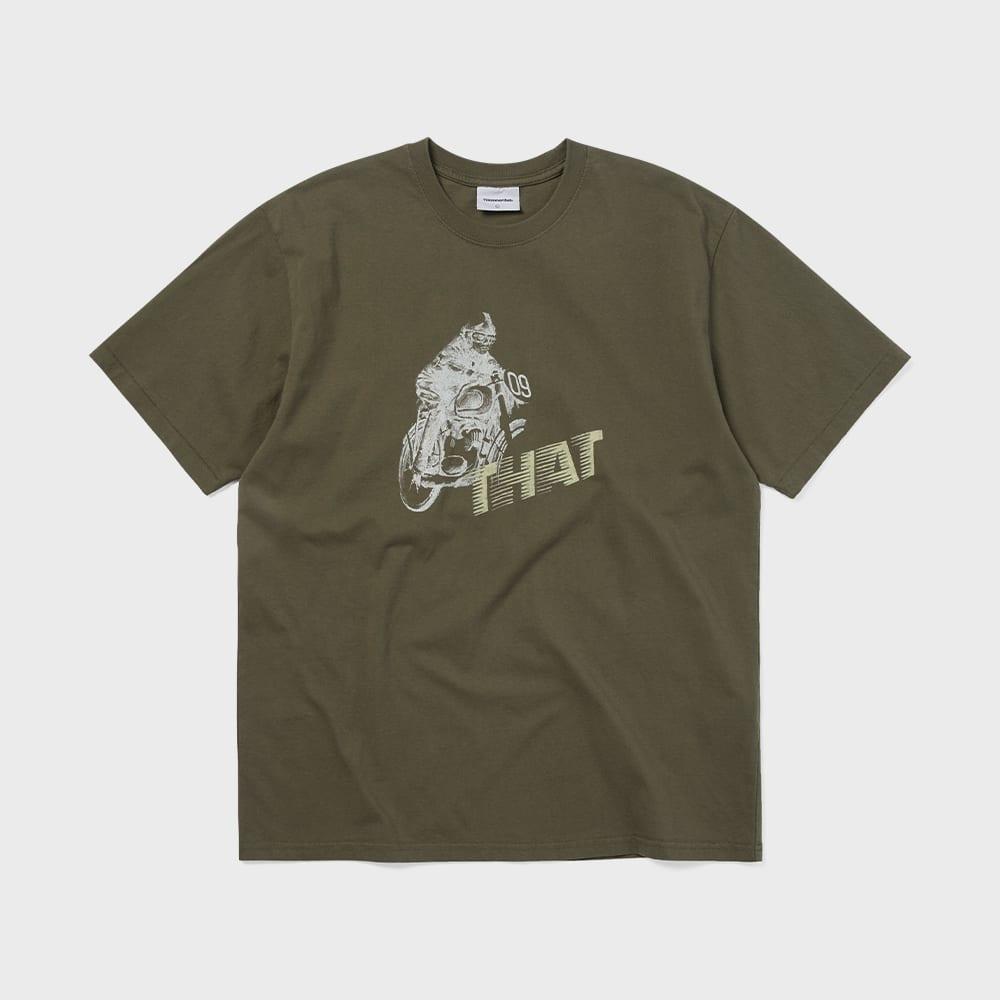 ThIs Is Never That Motorcycle Tee Olive S