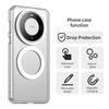 For Huawei Mate 60 Pro Case Cover Huawei Mate 60 Pro Capas Annular Magnetic Matte Wireless Charging Fundas Huawei Mate 60 Pro
