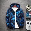 Jaqueta Moletom Camuflada Casual Masculina Primavera Outono Homem Roupas Impermeáveis Casaco Corta-vento Masculino Roupa Exterior 5XL