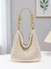 Summer 2026 Women's Artistic Woven Beach Tote – New Chinese Style Single Shoulder Bag