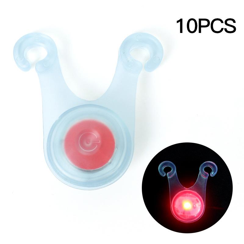 

10pcs Waterproof LED Tent String Rope Guard Hanging Lights Mini Flashlight Cycling Lights Outdoor Camping Warning Safety Lamp красный